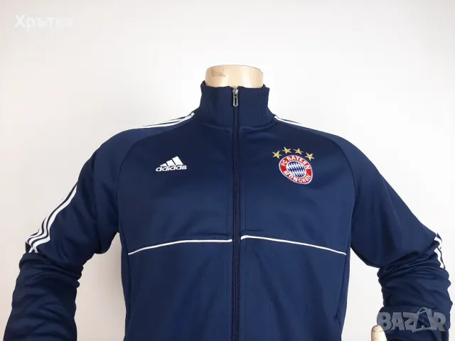 Adidas Bayern Munich - Оригинално мъжко горнище размер L, снимка 5 - Спортни дрехи, екипи - 48777769