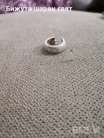 Мъжка сребърна обеца , снимка 5 - Обеци - 46219937