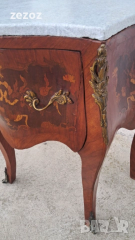 Шкаф ретро "Bombe" с мрамор, снимка 8 - Шкафове - 54064089