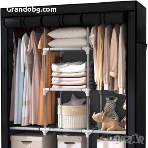 Трикрилен Текстилен Гардероб 170х130х45СМ.