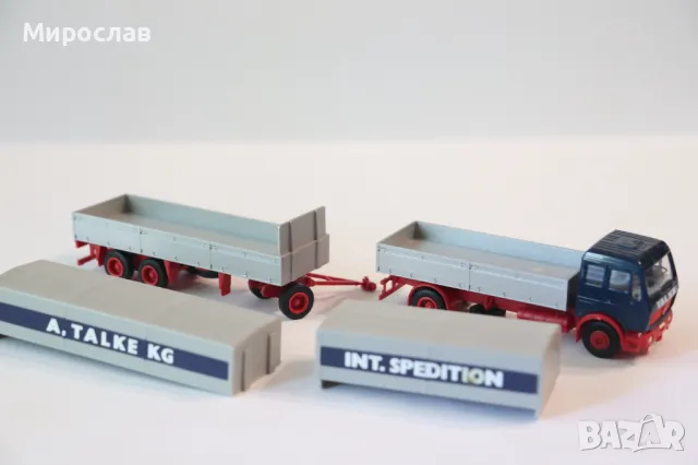 HERPA H0 1/87 MERCEDES BENZ КАМИОН ТИР МОДЕЛ, снимка 7 - Колекции - 50142671