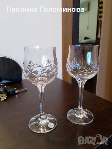 кристални чаши за вино  , снимка 1 - Сервизи - 45284002