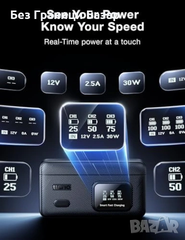 Ново 30W PD зарядно кейс с 3 батерии за Insta360 Ace Pro 2 Ace Pro камера, снимка 6 - Батерии, зарядни - 53745425