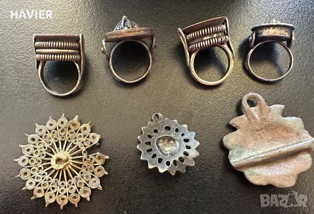 Стари пръстени и пафта , снимка 2 - Антикварни и старинни предмети - 46278097