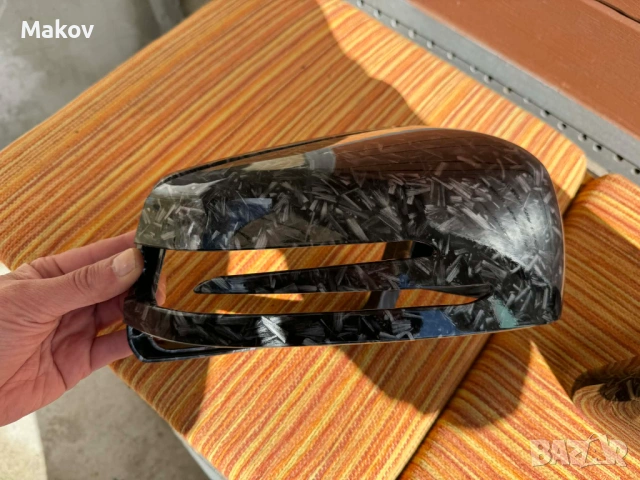 Капаци за огледала Кован Карбон мерцедес w204 w212 c207 w221 mercedes, снимка 3 - Части - 53727404