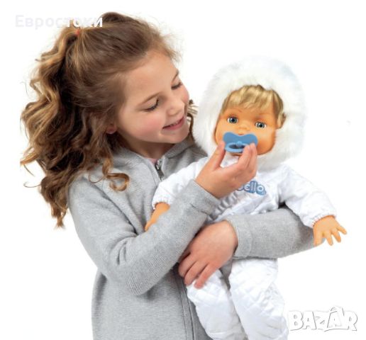 Кукла Cicciobello Snowman, плачеща кукла с зимно облекло, 42 см, снимка 4 - Кукли - 45649972