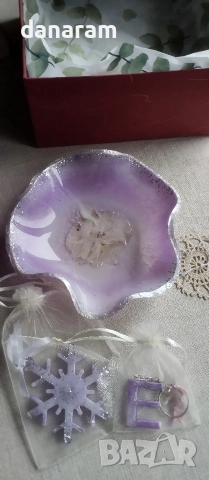 купички и чинийки от епоксидна смола , снимка 9 - Други - 49936388