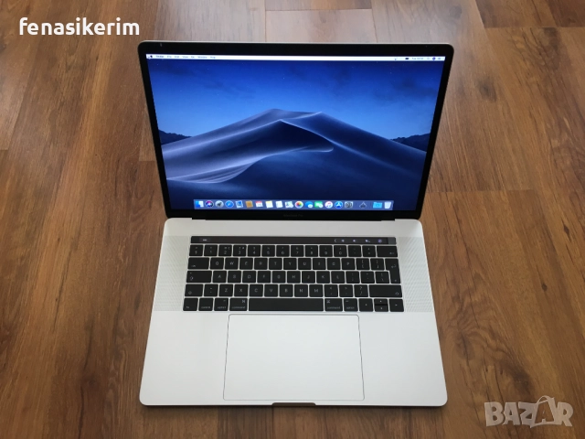 15' Core i9 Apple MacBook Pro 2019 Silver @ 32GB RAM/512GB SSD/Radeon Pro 560X 4GB/Бат 70 цик, снимка 2 - Лаптопи за работа - 51748576