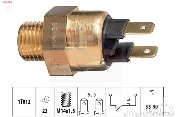 1.850.013 EPS ТЕРМОШАЛТЕР FORD Escort Mk3 Mk4 / Orion Mk2 / Fiesta Mk1 Mk2 / LAND ROVER Discovery I., снимка 1 - Части - 48562979