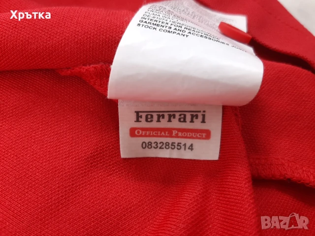 Puma x Ferrari - Оригинална мъжка тениска с яка размер S, снимка 10 - Тениски - 50954041
