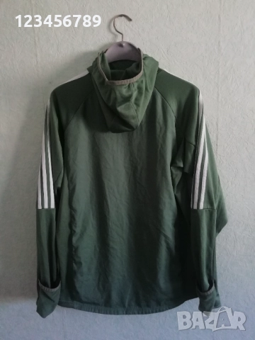 Manchester United Adidas Climawarm оригинално ново мъжко горнище с качулка блуза Манчестър Юнайтед , снимка 2 - Спортни дрехи, екипи - 52123412