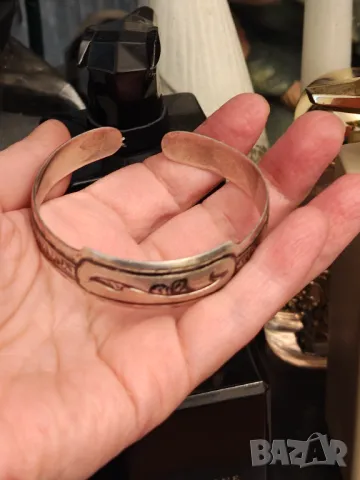 Ниело руска сребърна гривна , снимка 5 - Гривни - 49884636