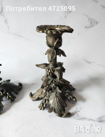 Редки барокови свещници, снимка 3 - Антикварни и старинни предмети - 54106199