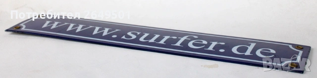 1990те Немска рекламна емайлирана табела "СЪРФИСТ", снимка 6 - Колекции - 54017263