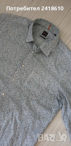 Hugo Boss Remiton Cotton Regular Fit Mens Size XL ОРИГИНАЛ! Мъжка Памучна Риза., снимка 3 - Ризи - 51712318