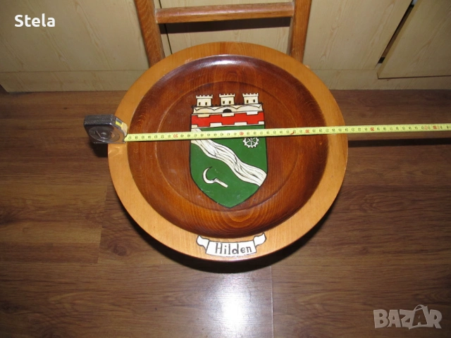 Голяма дървена чиния - сувенир, снимка 7 - Декорация за дома - 53820376
