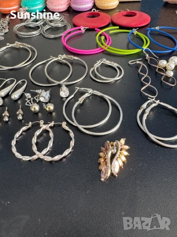 Огромен комплект бижута , снимка 14 - Обеци - 54162243