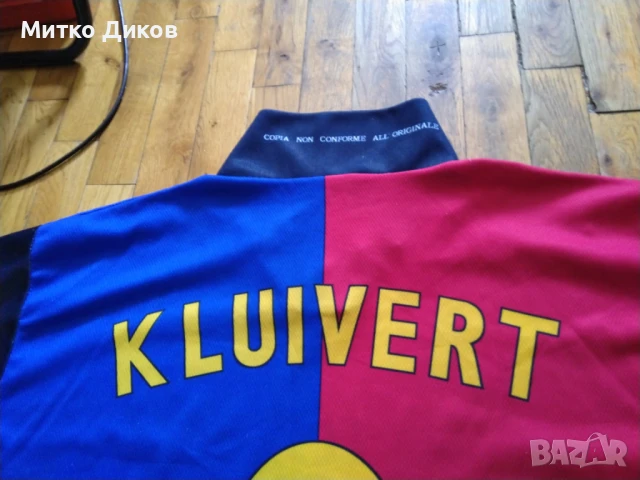 Барселона футболна тениска №9 Патрик Клуиверт размер Л, снимка 6 - Футбол - 50462958