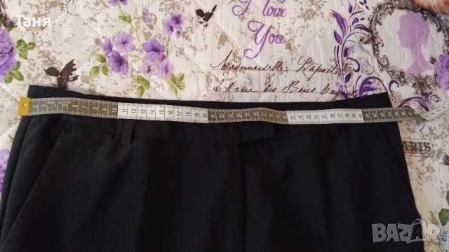 Продавам дамски черен панталон размер L, снимка 4 - Панталони - 52053296