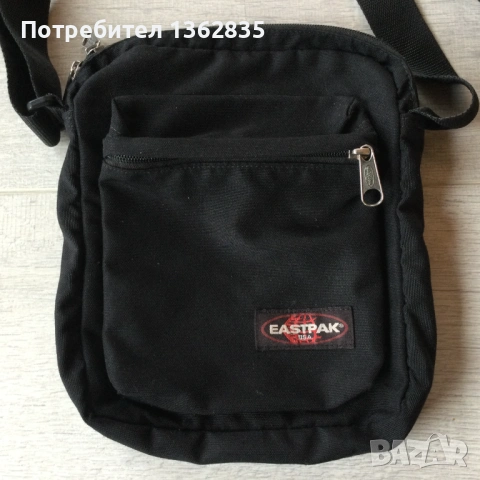 оригинална мъжка черна маркова чанта за през рамо EASTPAK от САЩ, снимка 3 - Чанти - 54039411