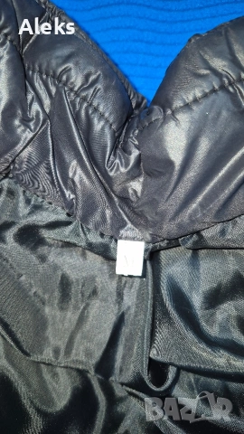 Дамско черно зимно яке, снимка 3 - Якета - 53090425