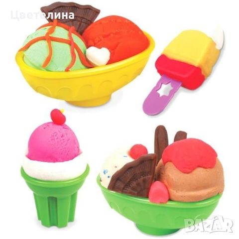 Детска машина за сладолед с пластелин, снимка 8 - Пластелини, моделини и пясъци - 45785230