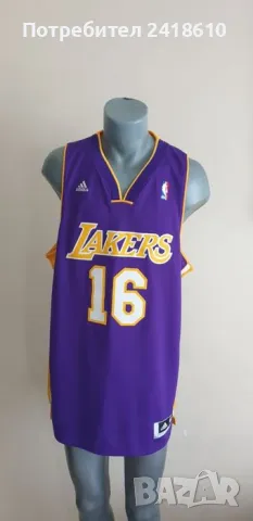 Adidas NBA LAKERS Paul Gasol  #16 Mens Size L НОВО! ОРИГИНАЛ! МЪЖКИ ПОТНИК!, снимка 7 - Спортни дрехи, екипи - 46994077