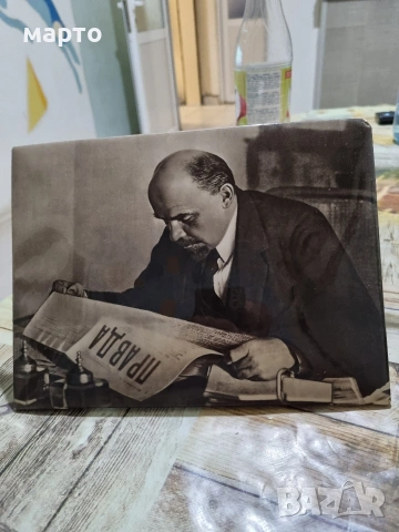 Владимир Ленин портрет , снимка 2 - Картини - 53225661