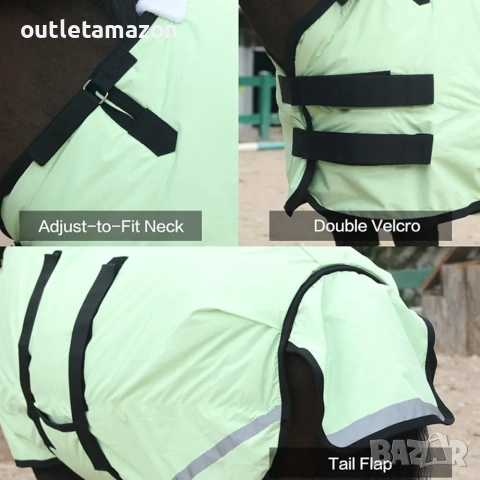 Зимно одеяло за жребче/мини кон, размер 30"-48", водоустойчиво и дишащо, 300 Denier,, снимка 4 - За селскостопански - 53887984