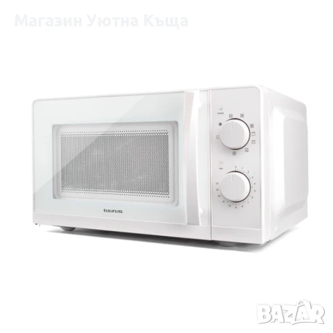 НОВА Микорвълнова Фурна Taurus Ready White с Гаранция , снимка 3 - Микровълнови - 50724833