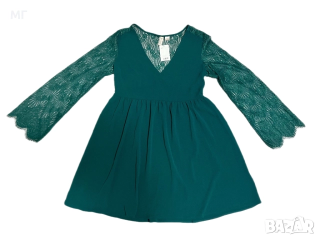 Нова H&M рокля с дантелен гръб и ръкави , снимка 2 - Рокли - 52574559