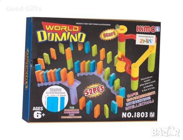 Домино игра Domino, 52 части, снимка 1 - Образователни игри - 45961267