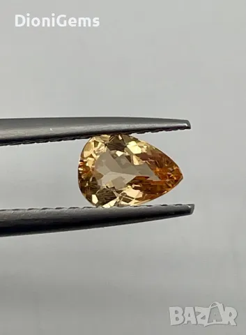 🧡 Луксозен натурален топаз 1.37ct – Сертифициран от IGI! 🧡, снимка 1