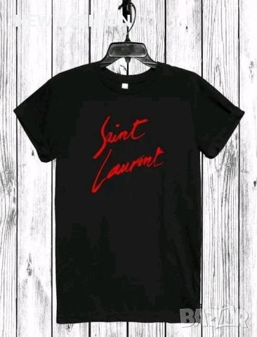 Дамски Памучни Тениски YVES SAINT LAURENT , снимка 1 - Тениски - 46761883