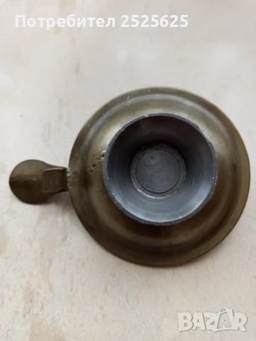 Настолен месингов свещник, снимка 4 - Декорация за дома - 50458664