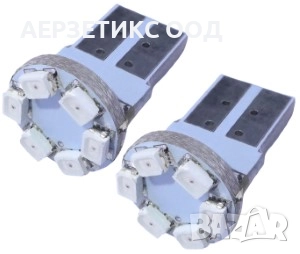 КРУШКА T10 W5W 12V 6LED ЧЕРВЕНА