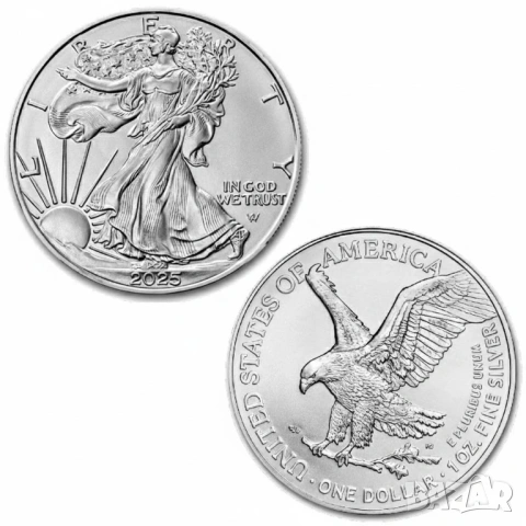 Ексклузивен комплект "Петте класики"-Сет - 5 Сребърни инвестиционни монети по 1 тройунция – 2025 г.!, снимка 4 - Нумизматика и бонистика - 53450843