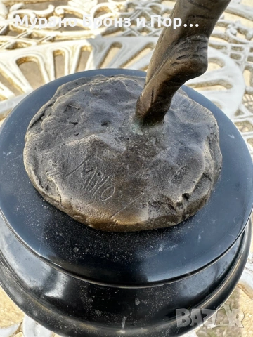 Елегантна бронзова скулптура "Балерина" – Milo, височина 42 см, тегло 3.4 кг, снимка 5 - Антикварни и старинни предмети - 53982547