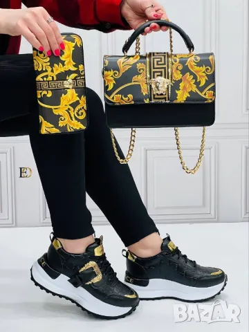 дамски маратонки, чанта / раница и портмоне versace , снимка 9 - Чанти - 46887161