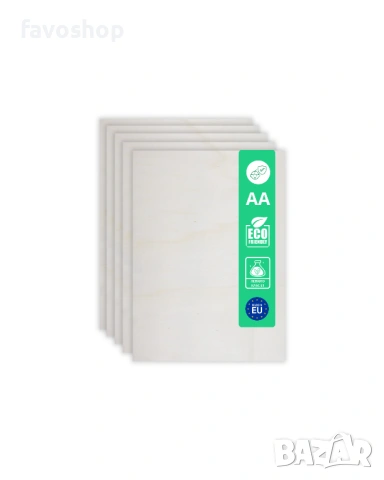 Шперплат 2мм A4 топола – комплект 5 бр