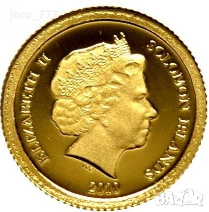 Златна монета "Александър фон Хумболт" 0.50 грама 2010, снимка 2 - Нумизматика и бонистика - 46206210