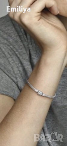 Pandora сребърна гривна , снимка 4 - Гривни - 53757319