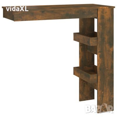 vidaXL Стенна опушен дъб 102x45x103,5 см, инженерно дърво（SKU:817222, снимка 1 - Маси - 45444856