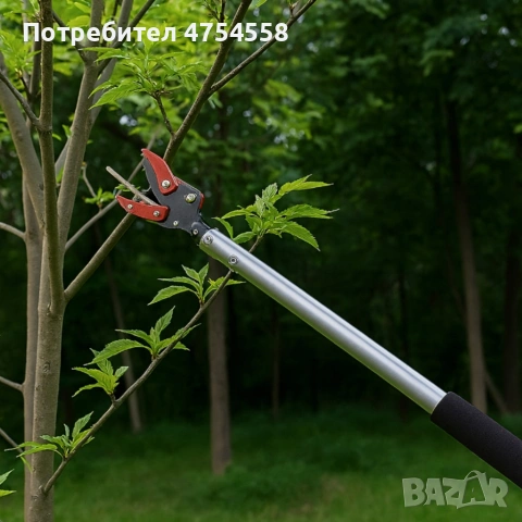 Ножица за клони и бране на плодове 100 см – прецизно рязане без стълба, снимка 3 - Градински инструменти - 53971563