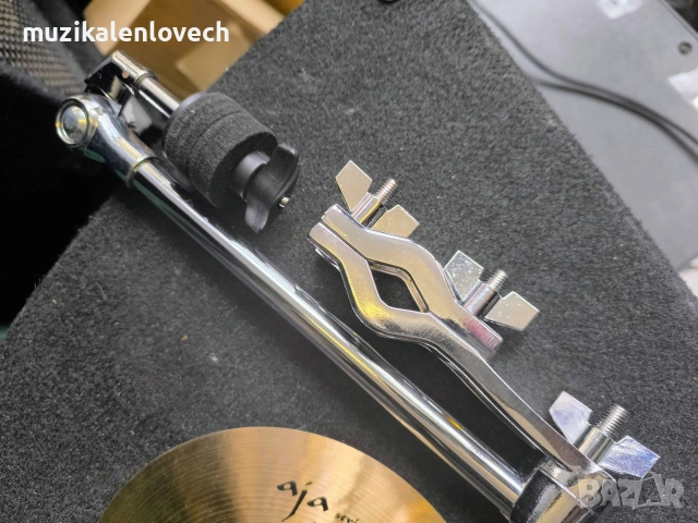 Чинел 8'', държач и стойка комплект за рототоми, снимка 4 - Ударни инструменти - 53598435