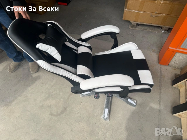 Ергономичен стол за офис и гейминг с опора, снимка 14 - Столове - 54257239