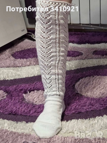 плетени памучни чорапи 