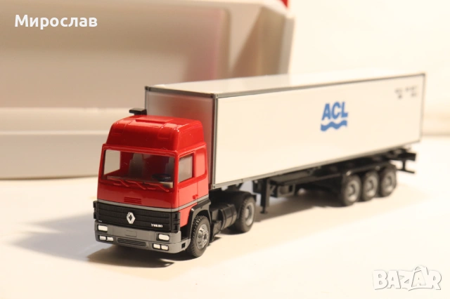 HERPA H0 1/87 RENAULT TURBO ВЛЕКАЧ КАМИОН МОДЕЛ КОЛИЧКА, снимка 4 - Колекции - 53669855