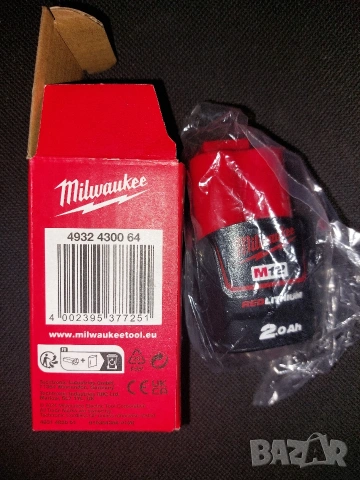 Акумулаторен ударен винтоверт Milwaukee M12FID2-0 с батерия M12B2, снимка 6 - Винтоверти - 53452442