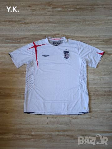 Оригинална мъжка тениска Umbro x England National Football Team / Season 06 (Home), снимка 1 - Тениски - 46490269